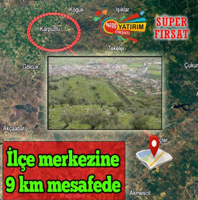 AYDIN KARPUZLU MERİÇLER  KÖYÜNDE 1.822 M²  ZEYTİNLİK SATILIKTIR - AYDIN KARPUZLU fotoğraf 15